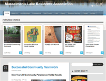 Tablet Screenshot of musselmanslake.ca